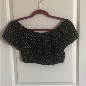 Express Off the shoulder crop top